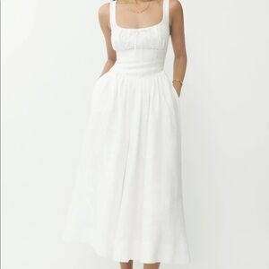 Reformation Balia Linen Dress